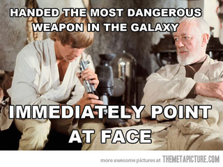 Illustration for article titled Light saber saftey instruction video